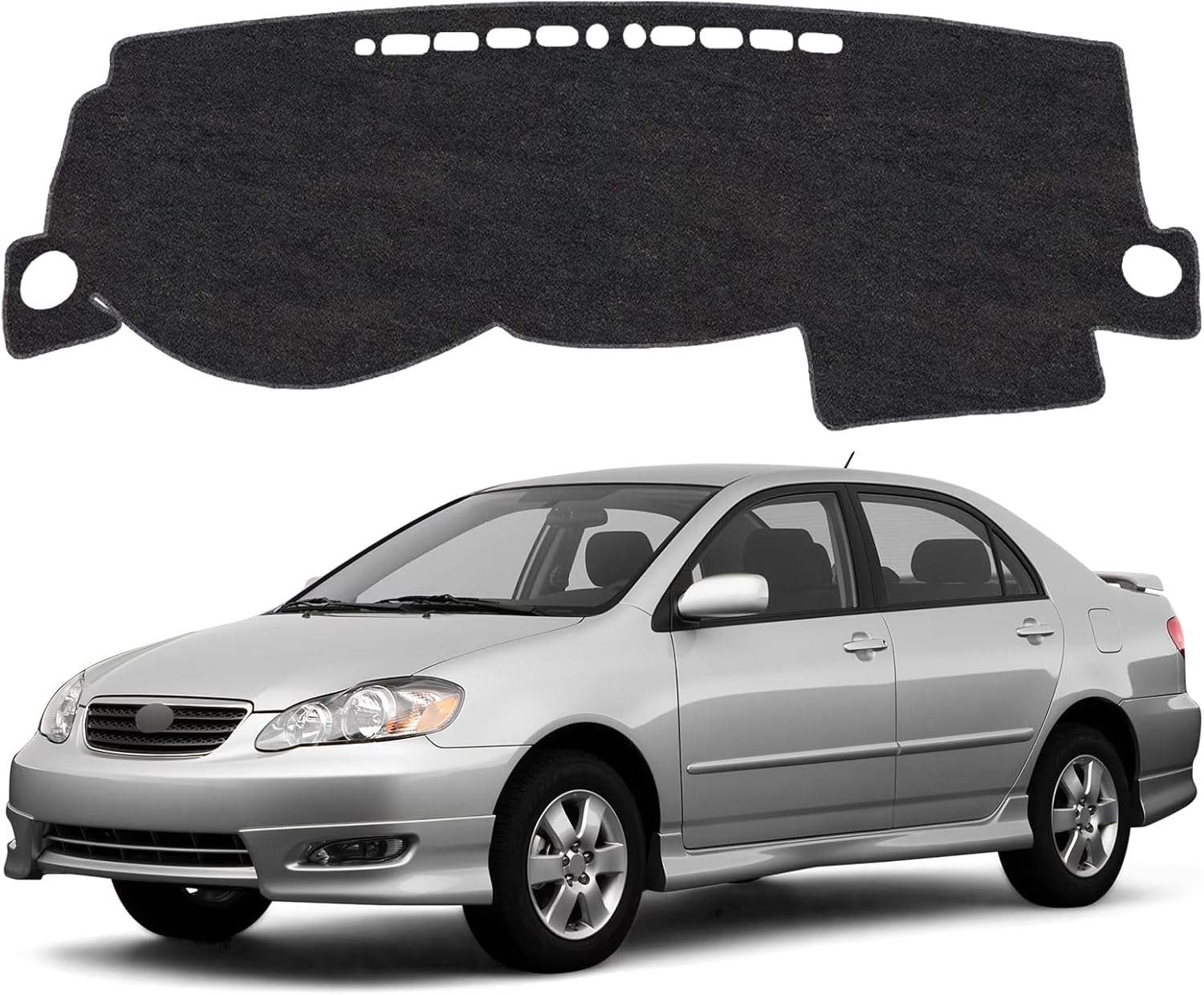 Dash Cover Mat for Toyota Corolla 2003 2004 2005 2006 2007 2008 Non-Slip Dashboard Cover Mat Sunshade UV Rays Protector Interior Accessories