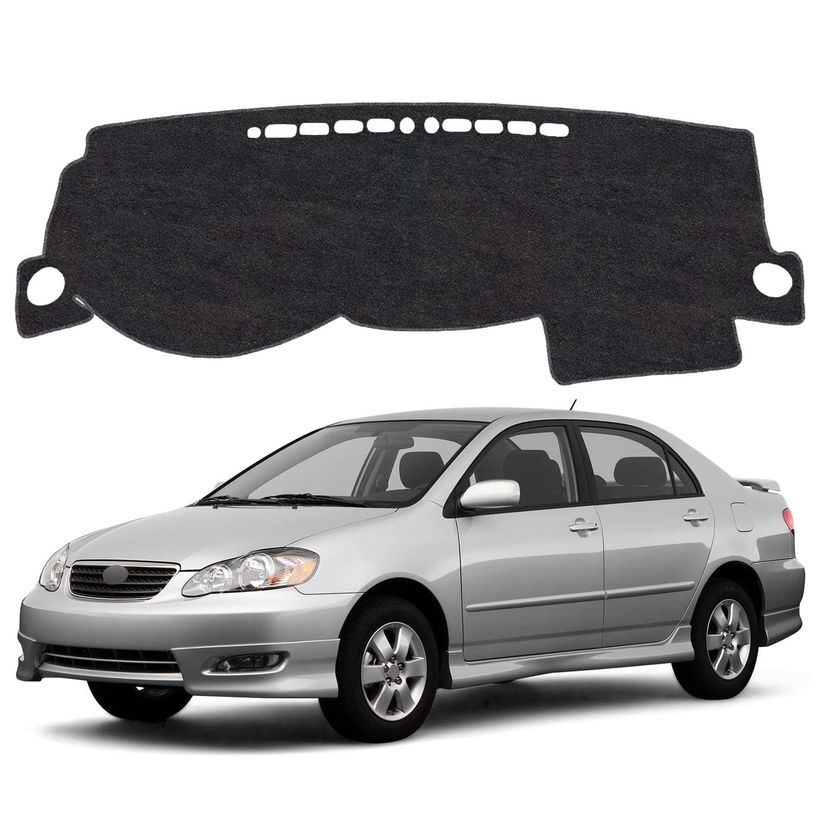 Dash Cover Mat for Toyota Corolla 2003 2004 2005 2006 2007 2008 Non-Slip Dashboard Cover Mat Sunshade UV Rays Protector Interior Accessories