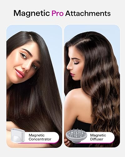 Miniatura 5 de Secador de pelo Wavytalk, Wavytalk Turblow Pro de secado rápido con difusor, secador de pelo de alta velocidad con 110,000 RPM, iones negativos