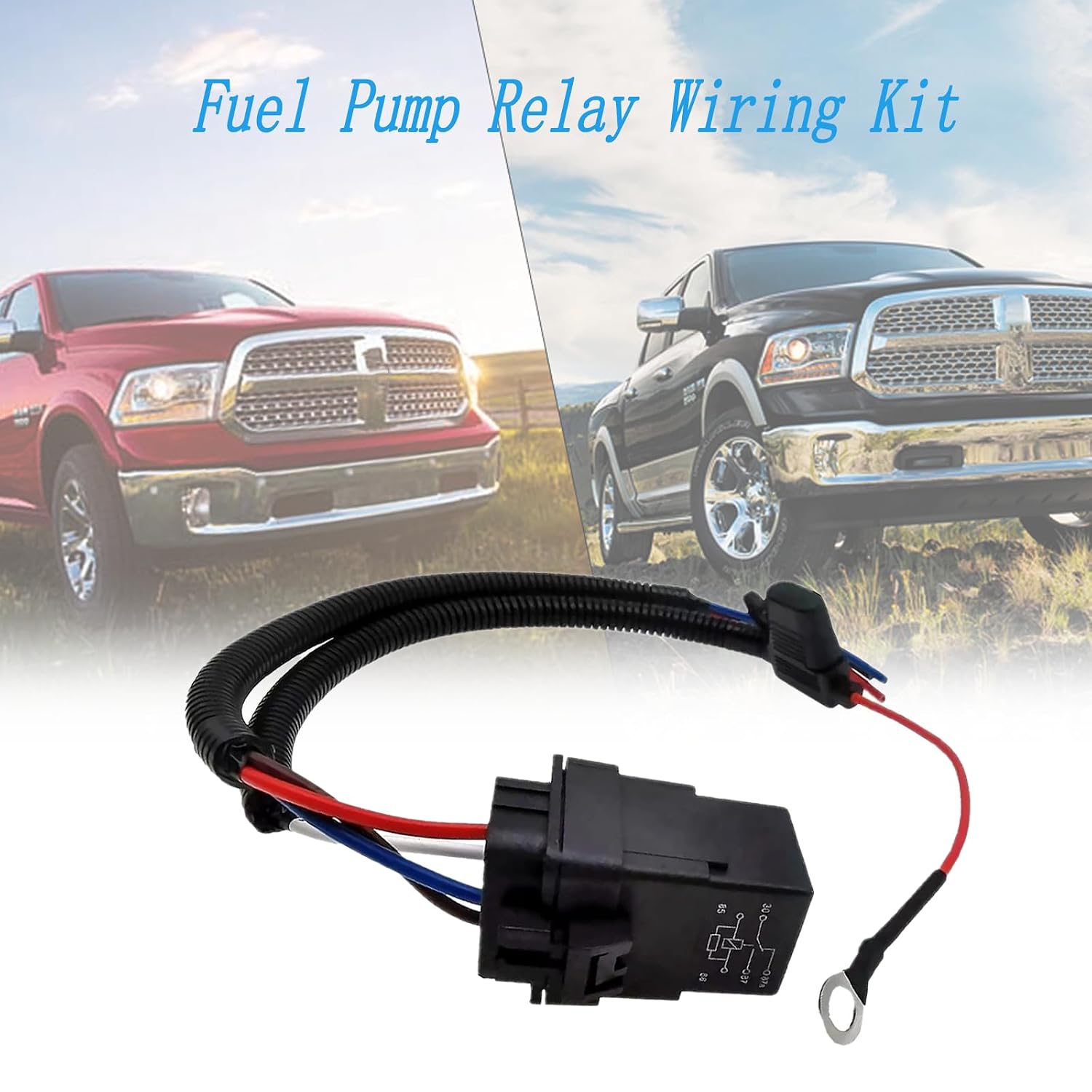 CBWPR091AA / 68269523AD Fuel Pump Relay Wiring Kit - Compatible with Chrysler Town Country Dodge Durango Grand Caravan Grand Cherokee Ram 1500 2011-2013 Models