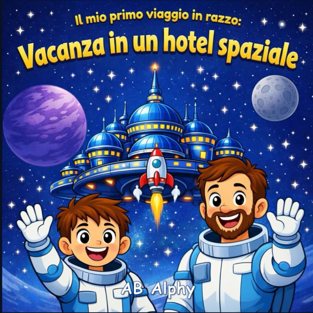 Il mio primo viaggio in razzo: Vacanza in un hotel spaziale: Un’avventura di vacanza a gravità zero per piccoli esploratori
