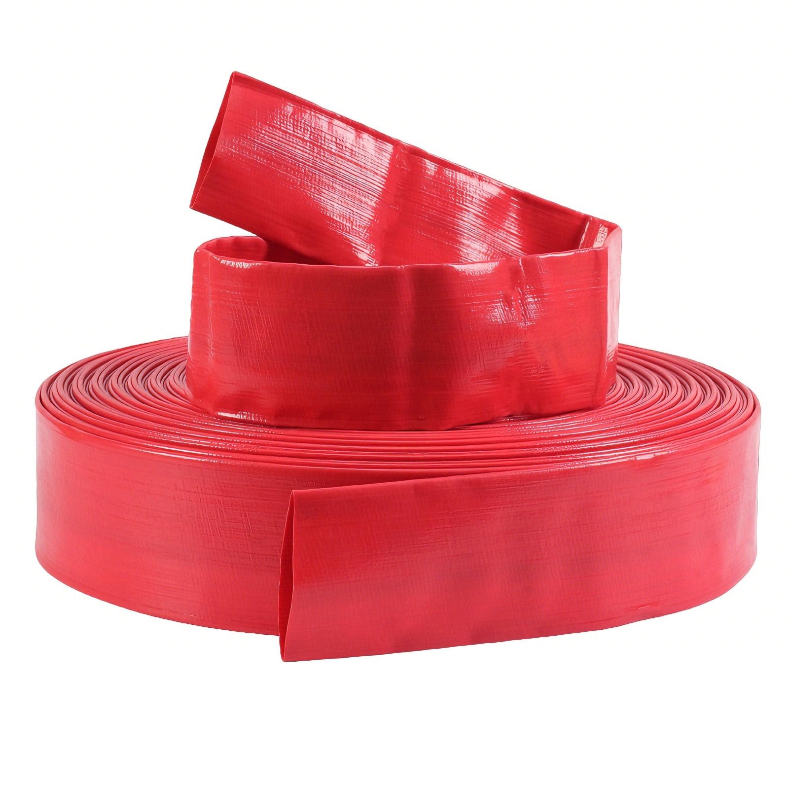 Manguera de retrolavado para piscina, manguera de descarga de agua plana de PVC de 3 pulgadas, duradera y flexible, ideal para limpieza de piscinas y eliminación de agua, 50 m de longitud