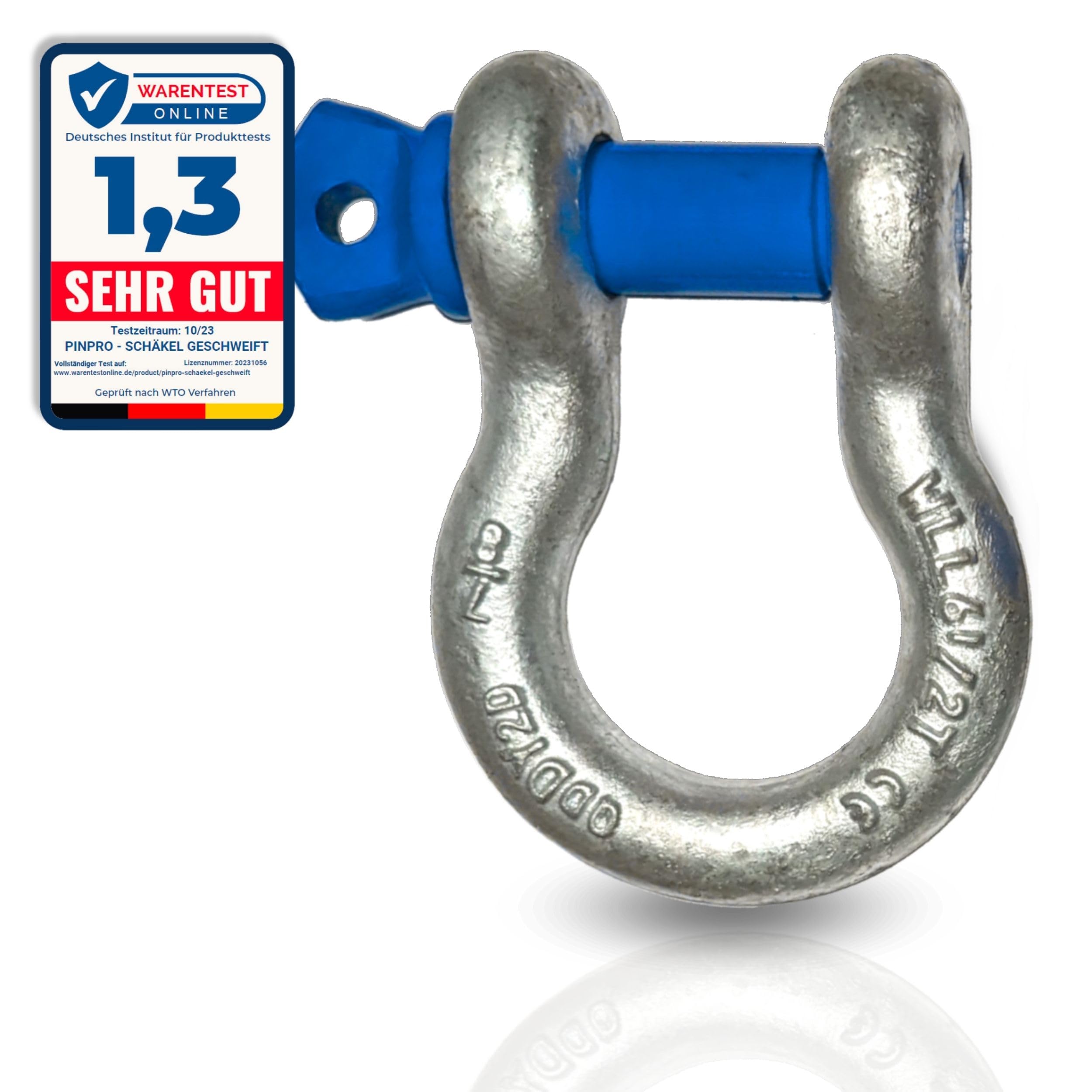 Bow Shackle 11.0mm 1.5T Galvanised Steel TRADE PACKS - View #2