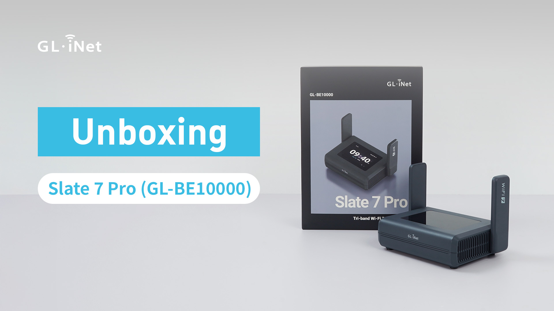 GL.iNet Slate 7 Pro (GL-BE10000) Routeur de voyage Wi-Fi 7 tri