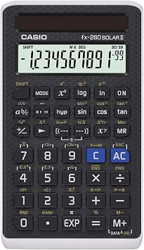 Casio Scientific Calculator Black, Compact FX260SOLARII