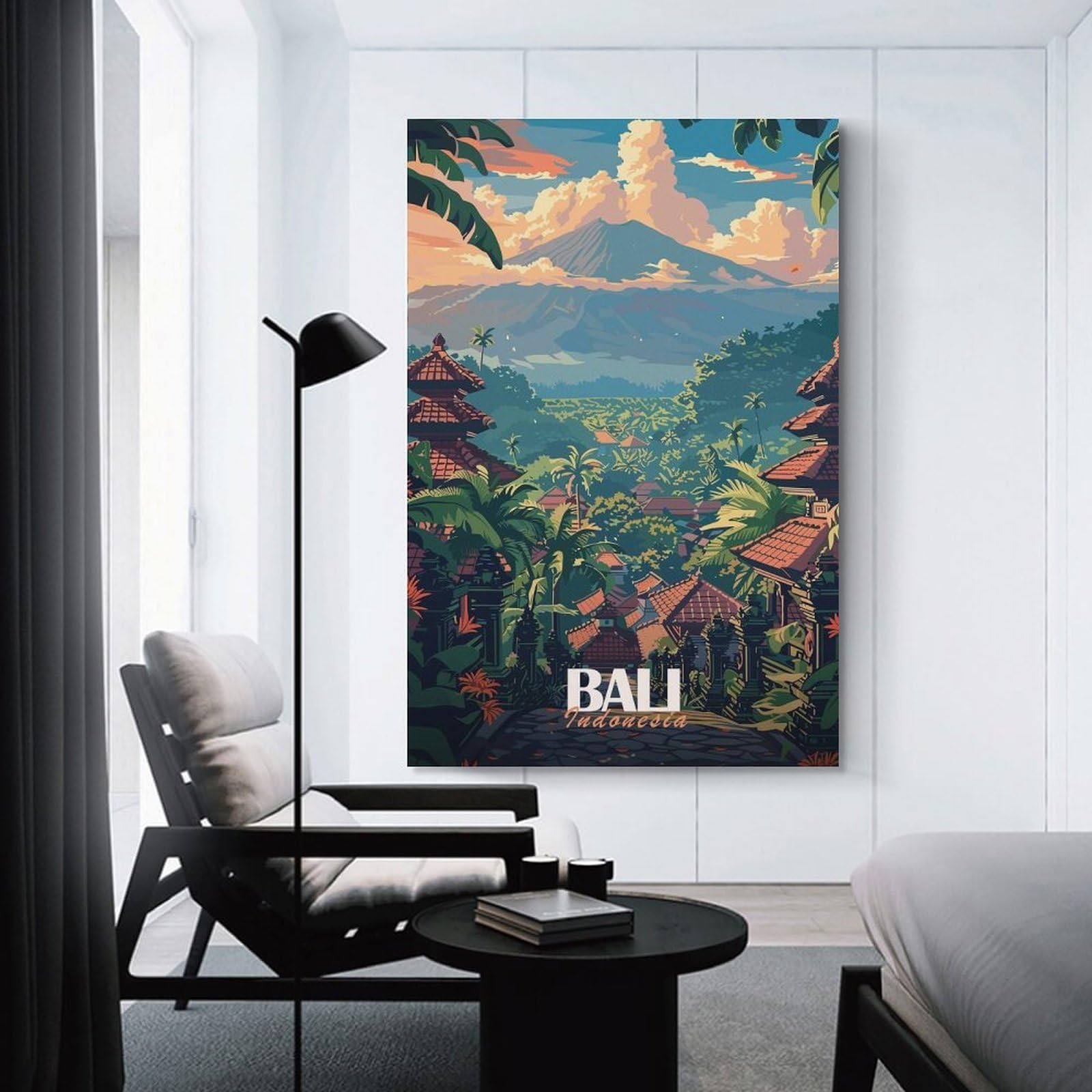 Junmoney Unframe-Style-3-1 Bali Travel (6) Canvas Art Print, 24X36inch(60X90cm), For Living Room, Bedroom, Office Or Hallway, Decorative Artwork With Broad Appeal
