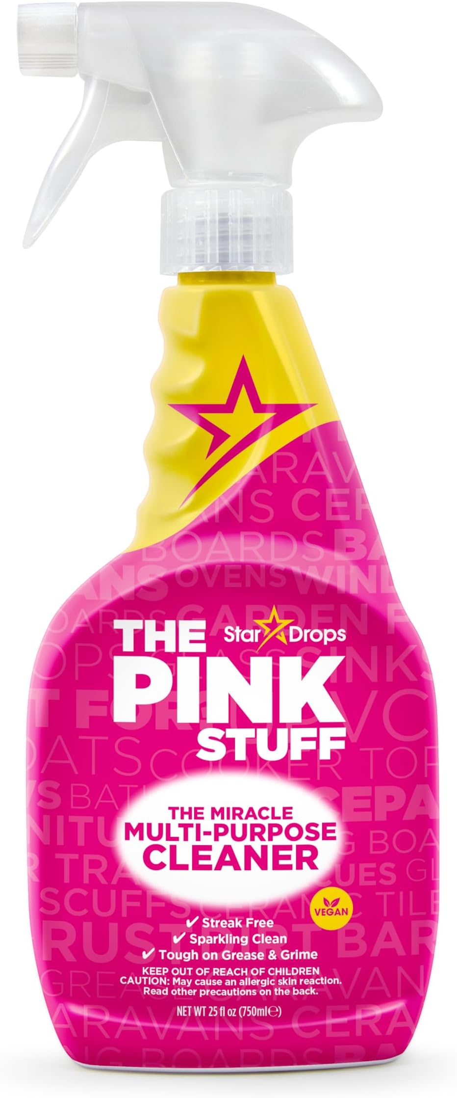 Pink Stuff Stardrops - The Pink Stuff - The Miracle Multi-Purpose Cleaner Spray- 25.36 Fl Oz