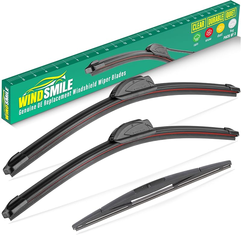 Palhetas do limpador de para-brisa WINDSMILE para Subaru Outback, Legacy e Nissan Murano – conjunto com 3 unidades