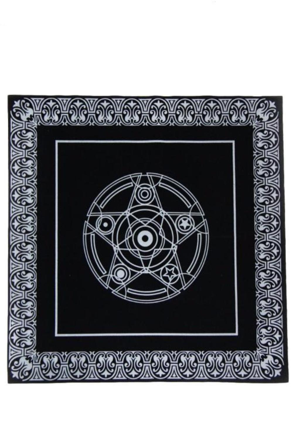 Amazon.co.jp: (SCGEHA) 柄 タロットクロス ベルベット調 五芒星
