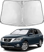 Vista 134 de EcoNour Parasol para Subaru Crosstrek 2013-2015 2016 2017, visera solar para parabrisas delantero y ventana, bloqueador de calor UV y protector