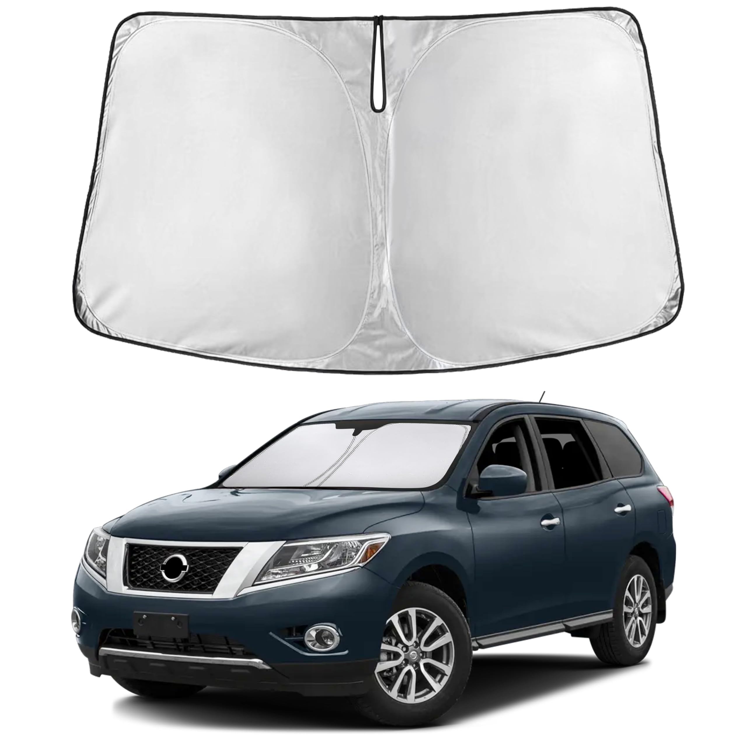 EcoNour Windshield Sunshade Compatible for Nissan Pathfinder 2013-2019 2020