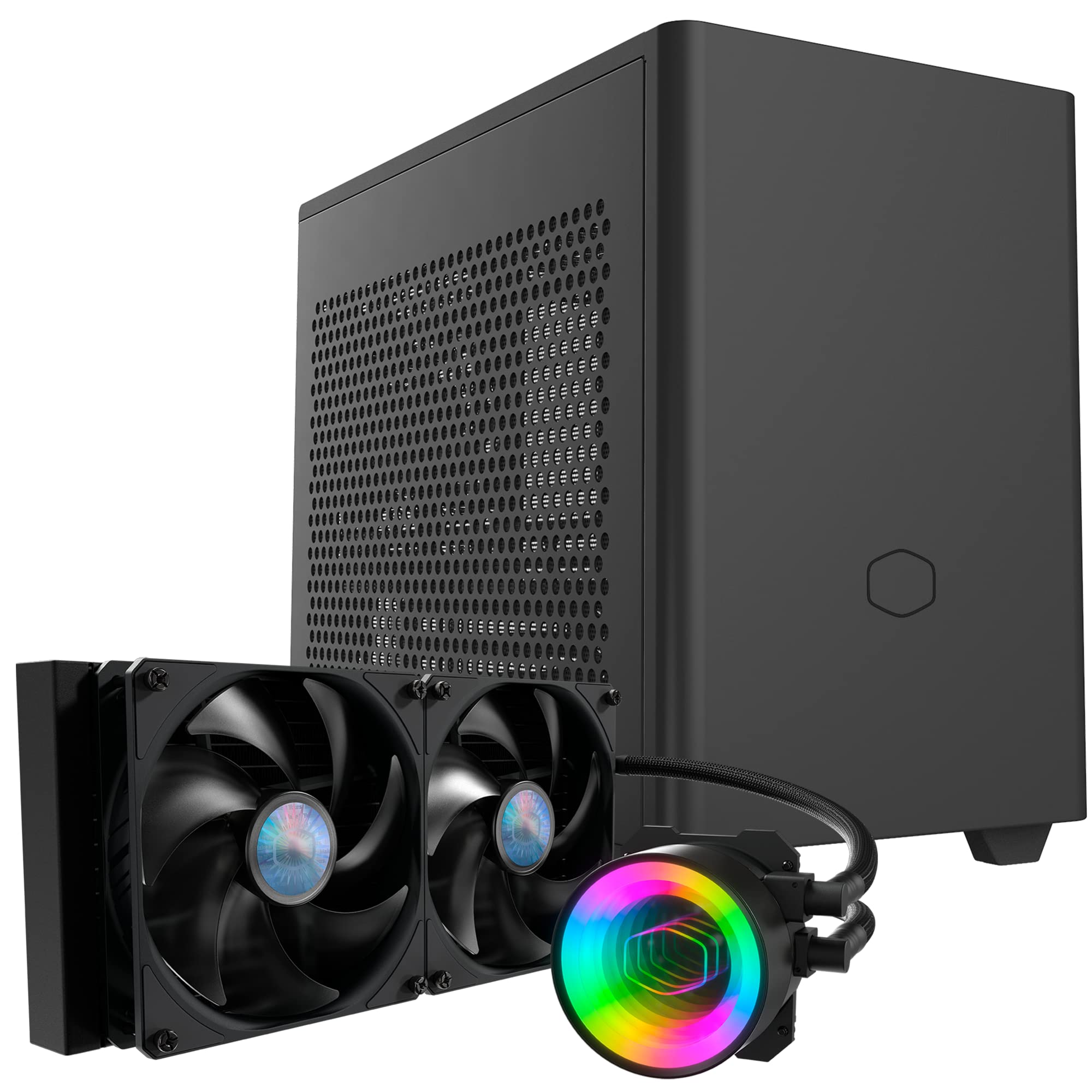 NR200 ブラック + CPU ファン RGB 超安い価格 NR200 ブラック + CPU