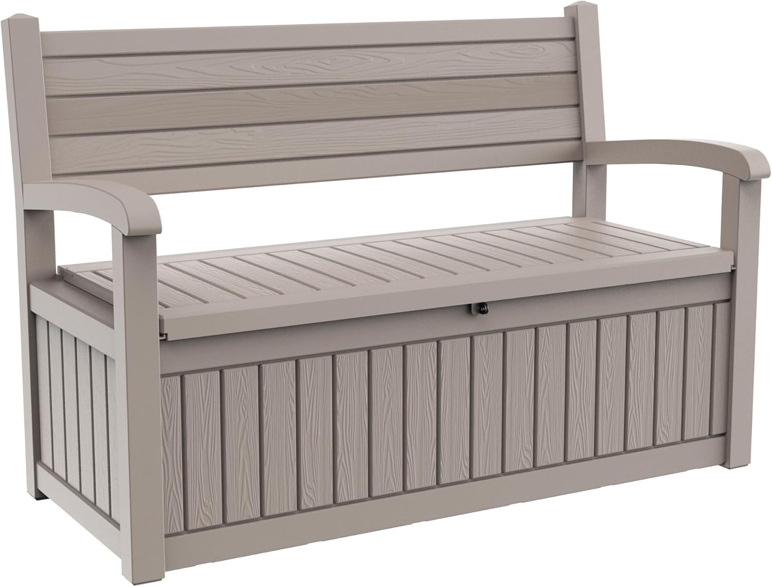 EFU Outdoor Storage Bench, Outdoor Bench with Storage, 80 Gallon Heavy-Duty&Waterproof Lockable Storage Bench Outdoor for Patio, Garden, Porch (Black)