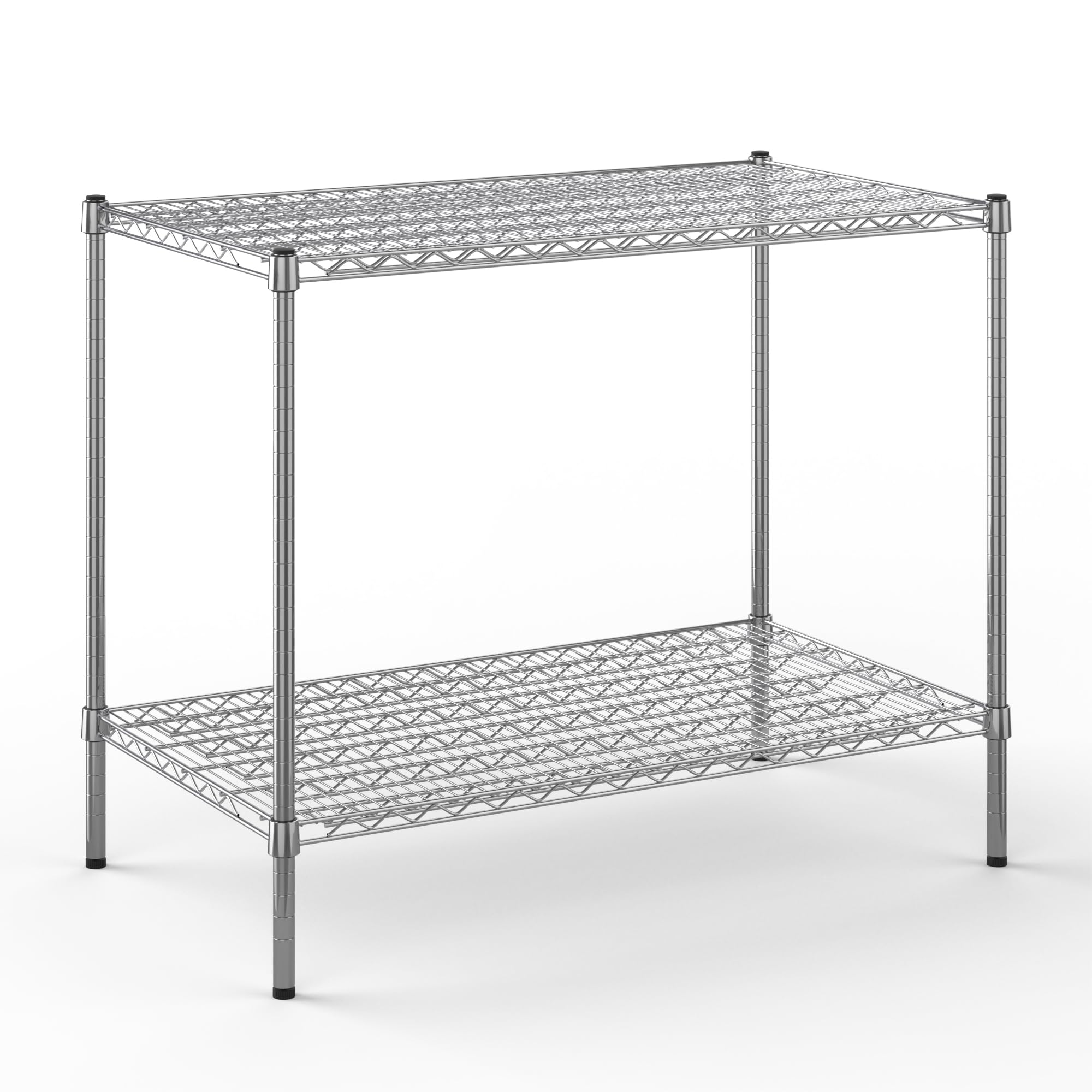 24" Deep x 42" Wide x 34" Height Wire Shelving Kit | 2-Tier | NSF Commercial Storage Rack Unit