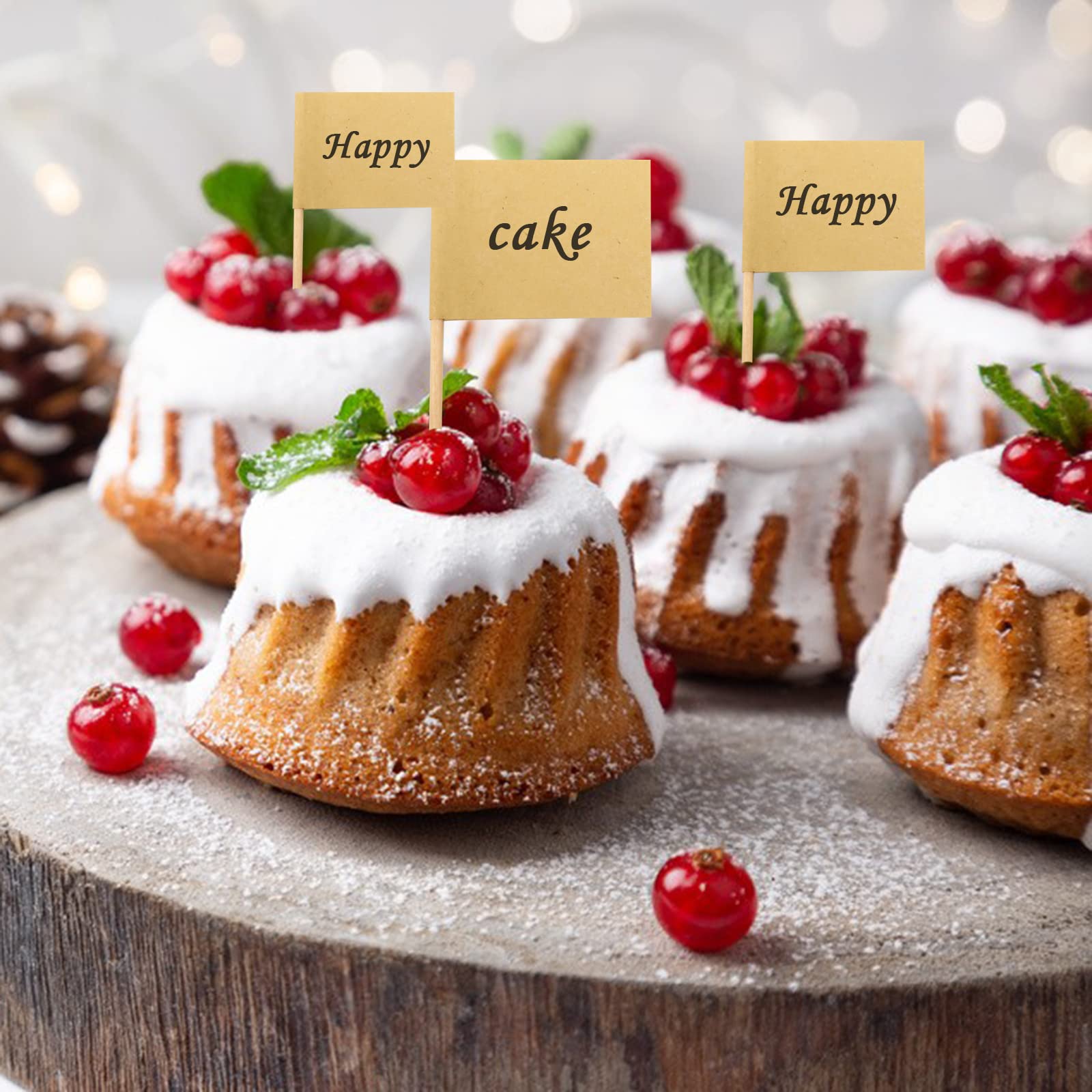 Etichette per Alimenti Buffet, 56 Pezzi Mini Lavagnette con Supporto, Bandiere Vuote per Stuzzicadenti Bastoncini Cocktail Targhette Topper per Cupcake Formaggio