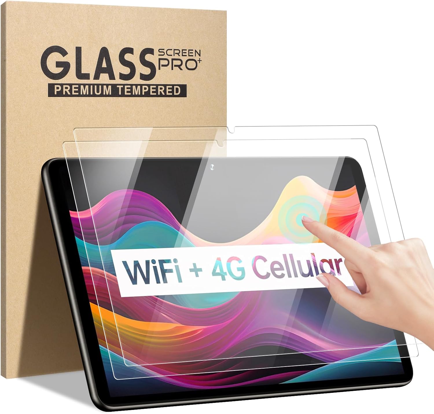 Pack de 2 Protectores de Pantalla Templado 9H para Topsand G12 10.1"