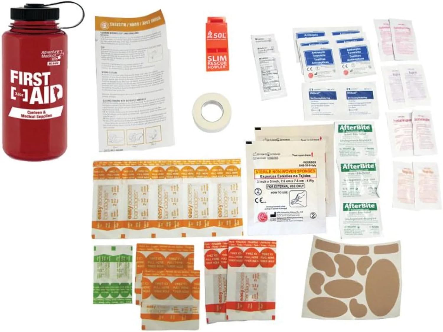 Adventure Medical Kits 32 oz Canteen and First Aid Kit