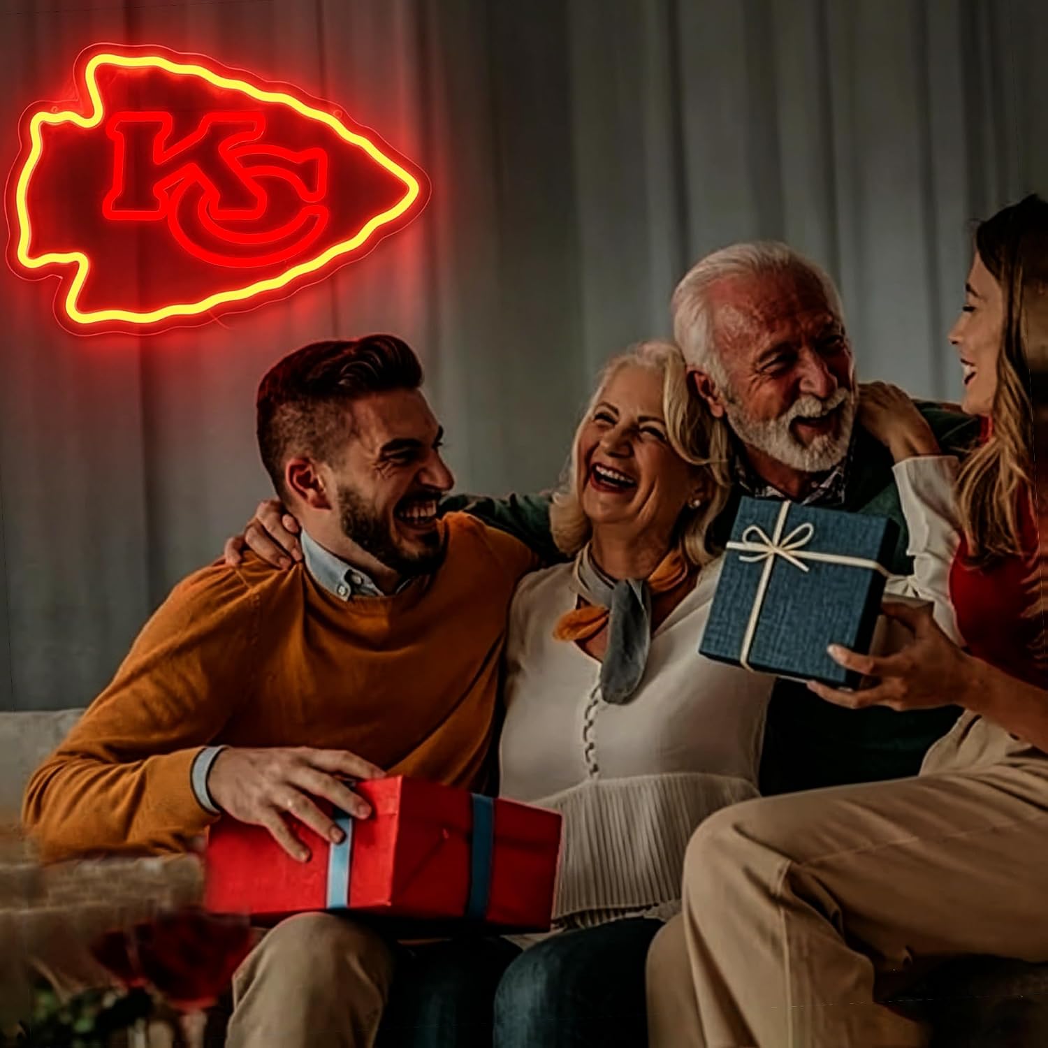 Football Neon Sign for Wall Decor Football Neon Light for Man Cave or Garage Birthday Gifts for Men with Dimmable Rugby Team Logo Light Up Sign for Bar Dorm Party Game Room Bedroom Size 16.1*10.6In(ZYLD058)