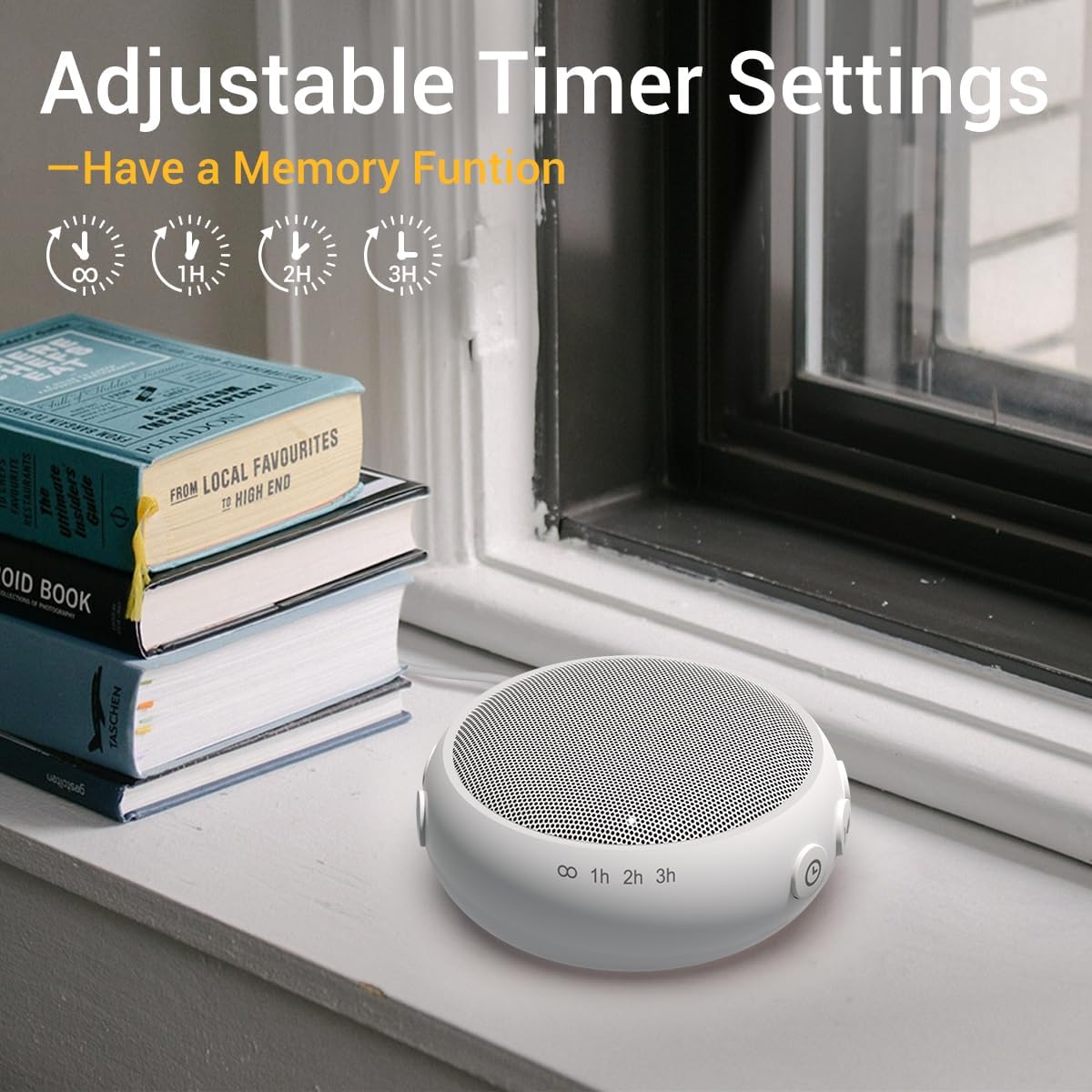 Small Sound Machine Mini White Noise Machine for Baby Kids Adult with 32 Soothing Sounds 32 Volume Levels Sleep Brown Noise Machine for Travel Office Privacy with 4 Timer & Memory