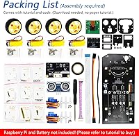 Vista 2 de Freenove Kit de coche inteligente 4WD para Raspberry Pi 5 4 B 3 B+ Zero 2 W, seguimiento facial, seguimiento de línea, seguimiento de luz, evitación