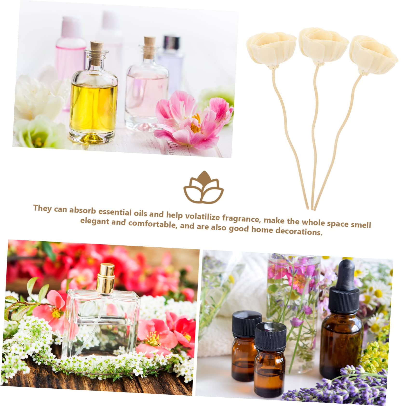 PartyKindom 3 Set Rattan Per Aromaterapia Casa Accessori Deodorante Climatizzatore Casa Bastoncini Diffusori Diffusore D'olio Diffusore Per Aroma Sticchi Di Aromaterapia 10 Pezzi*3