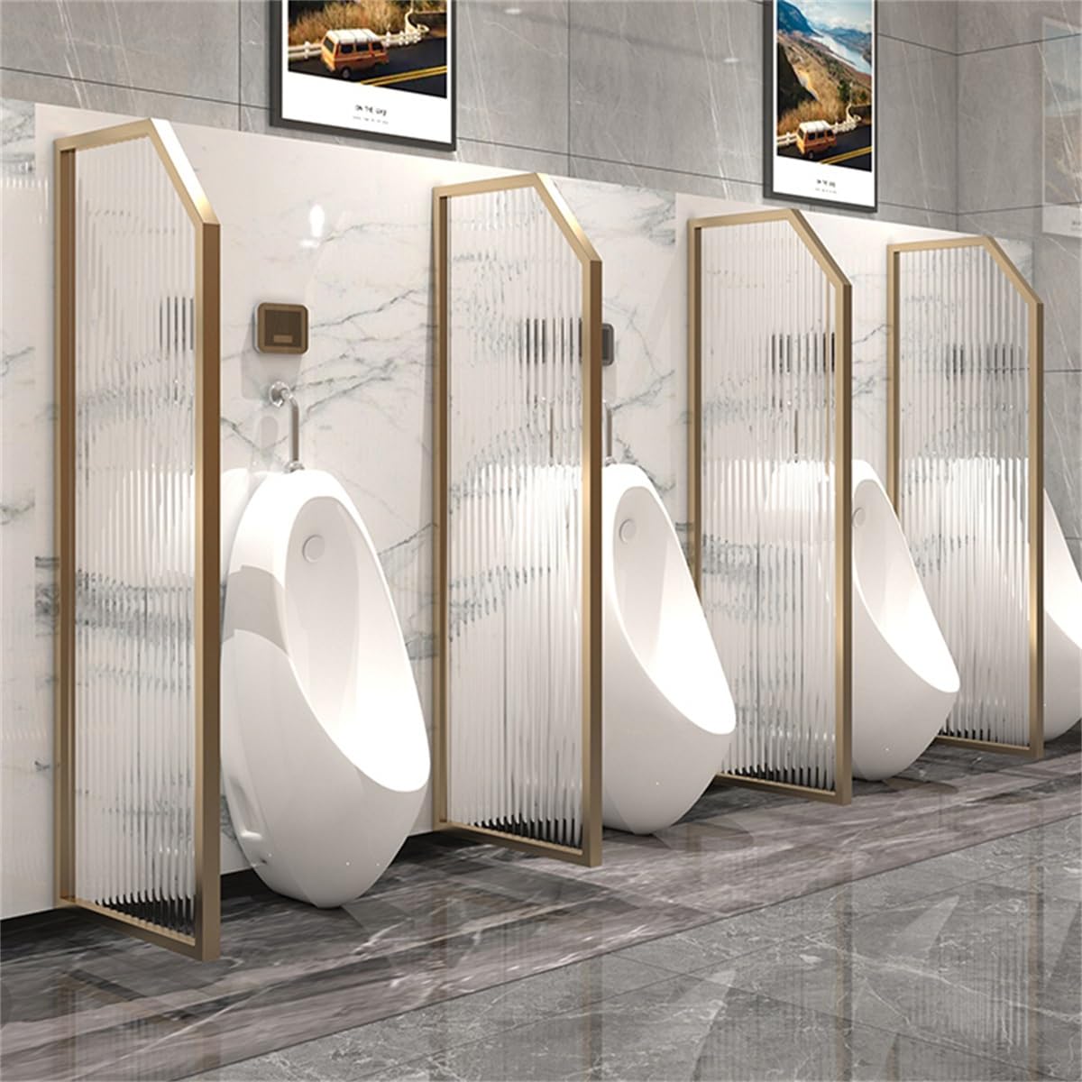 Separador para baño público en centros comerciales y mampara impermeable para urinario de hombres