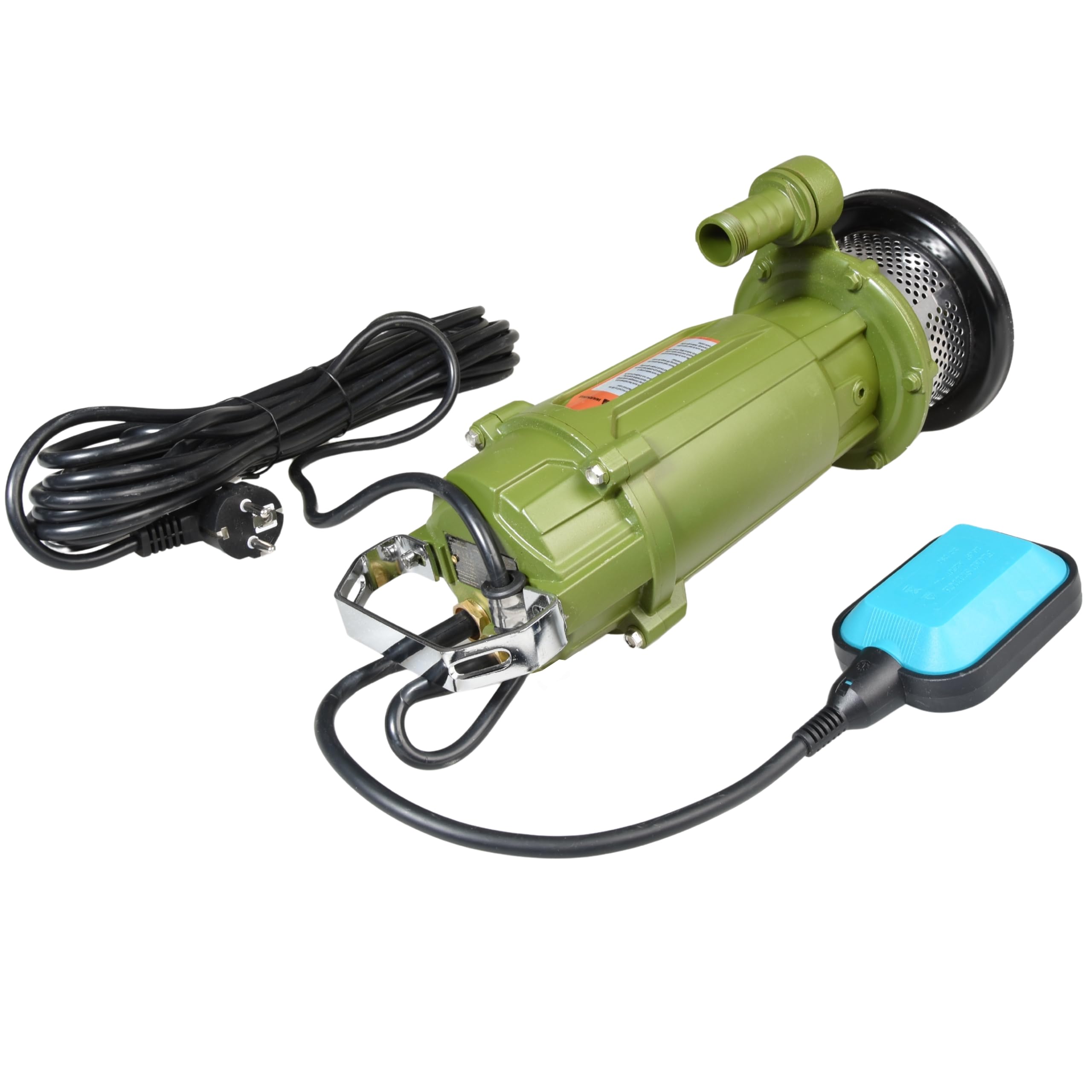 Pompa Sommersa MORO 250 – Pompa ad Immersione per Acque Sporche (250W, 1800 l/h, Prevalenza Max 12 m) con Filtro e Griglia di Protezione – Pompa Subacquea Portatile con Maniglia – per Pozzi e Giardino