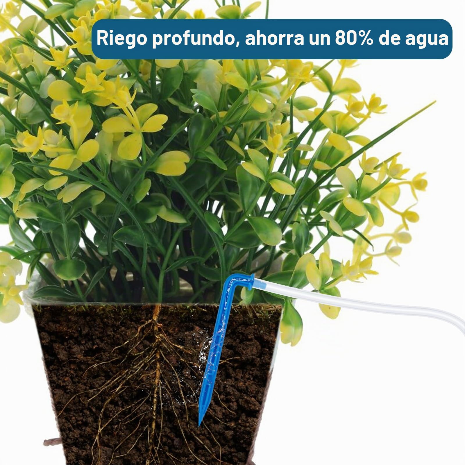 Kit de repuesto automático de riego para plantas para 15 plantas en maceta, juego de expansión de accesorios para riego automático por goteo programable, dispositivos de temporizador de riego