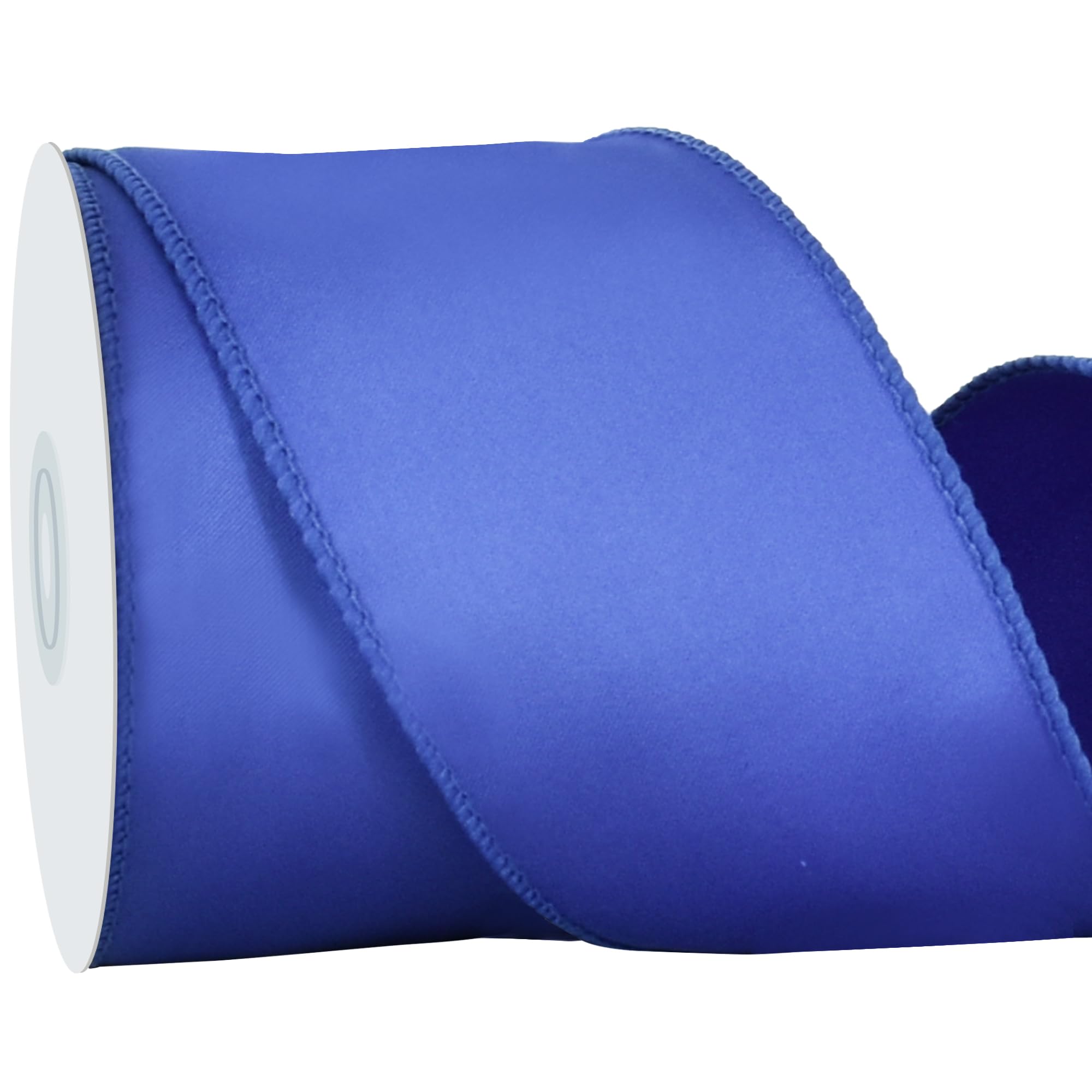 Melrose International Blue Wired Ribbon 2.5