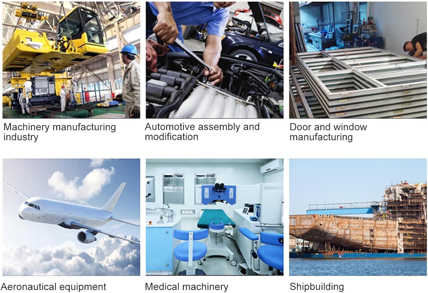 Pneumatic Rivet Gun Air Hydraulic Riveter Tool - 5/32in, 3/16in, 1/8in, 3/32in