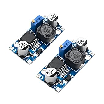 Exqutoo 2Pack LM2596S Step Down Adjustable Module LM2596 DC-DC Buck Converter 3A Voltage Regulator 3.2-40V to 1.25-35V
