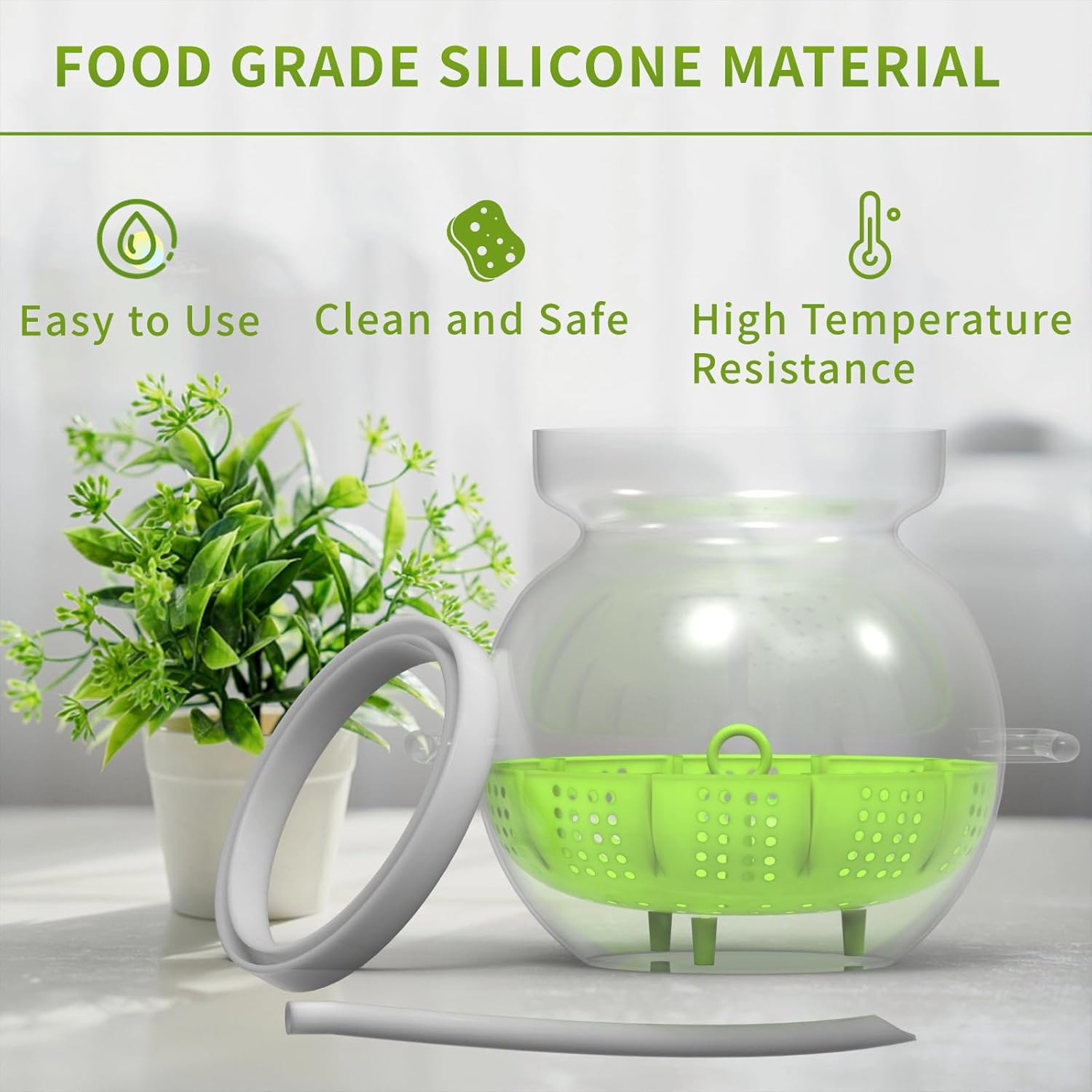 HOOLOO 0.9Gal/3.5L Essential Oil Distillation Apparatus Lab Glassware Distillation Kit with Essential Oil Separator Hydrosol Extraction Machine Water Distiller