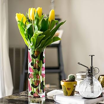 花柄の陶芸花瓶 辻修窯】飾り壺 花柄 [UCH021] 焼き物 やきもの 花瓶 壺