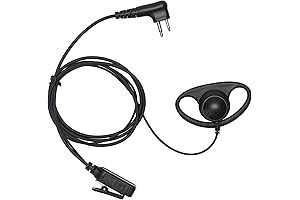 PR400 Earpieces with Mic Compatible with Motorola Walkie Talkies
