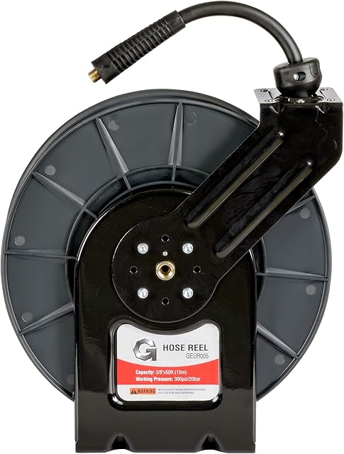 G Air Hose Reel Retractable air Hose Reel Wall Mounted Hose Pipes on reels 9.5mm x 15M Air line Reel