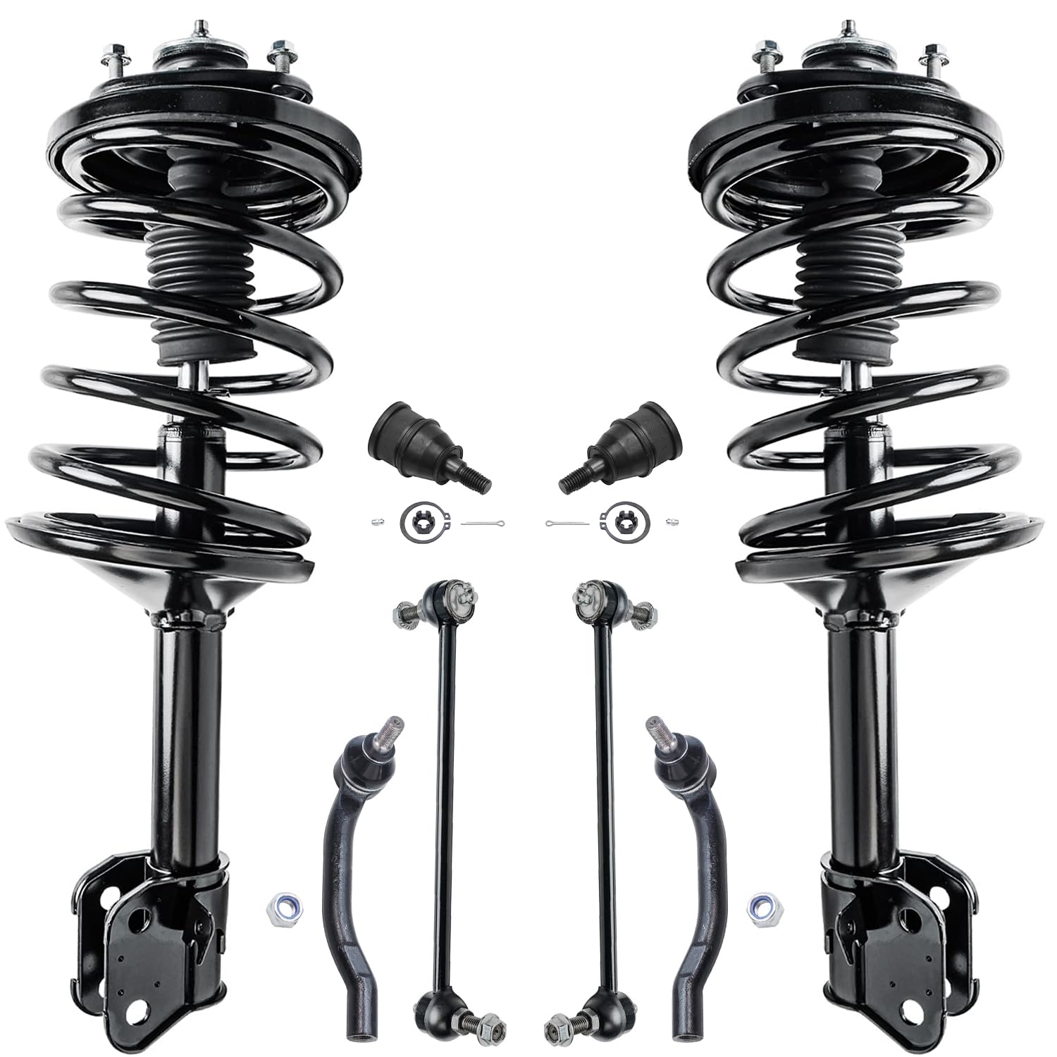 Detroit Axle - Front 8pc Struts Kit for 03-05 Honda Pilot 01-02 Acura MDX