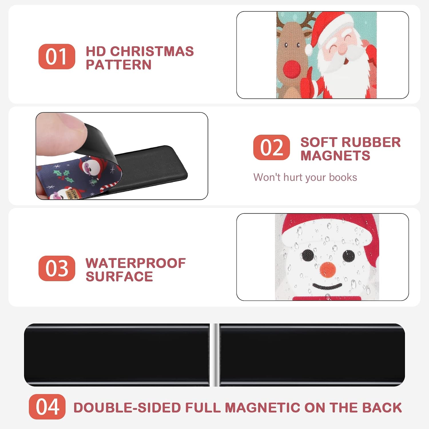 MWOOT Christmas Magnetic Bookmarks Bulk - Image 5