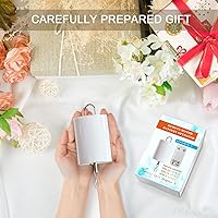 Vista 6 de Goolyrusim Motor de bola de discoteca con control remoto, motor de cuna de bebé, silencioso y eficiente de energía, motor de exhibición colgante