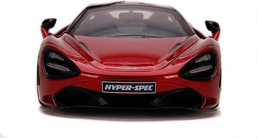 Miniatura 6 de Hyperspec 1:24 McLaren 720S - Coche fundido a presión, color rojo, juguetes para niños y adultos