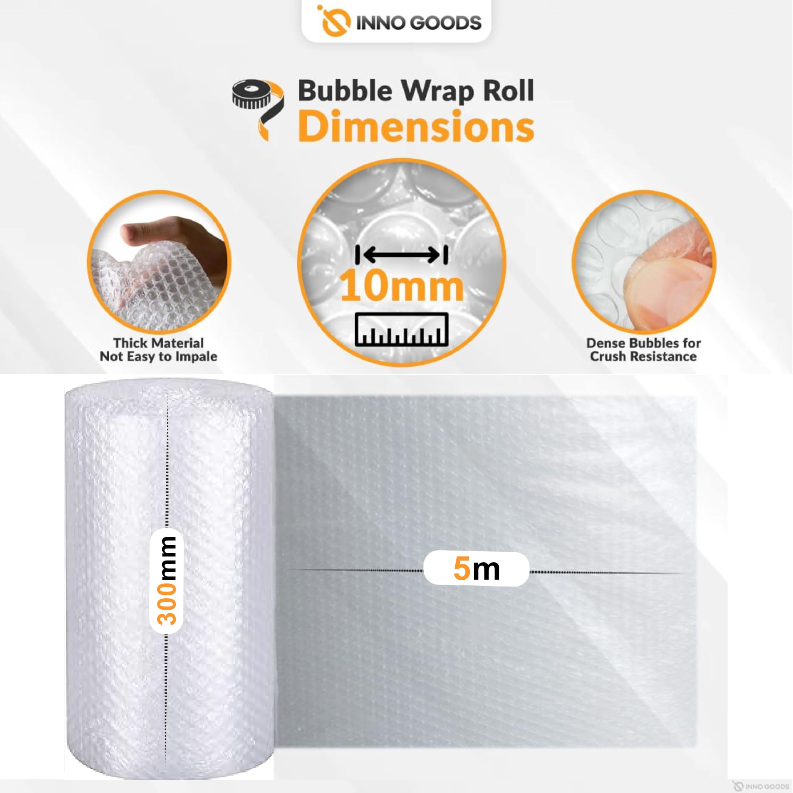 Rotolo Pluriball Imballaggio - 150cm X 10mt, Pellicola A Bolle Per Oggetti Fragili - Foto 7