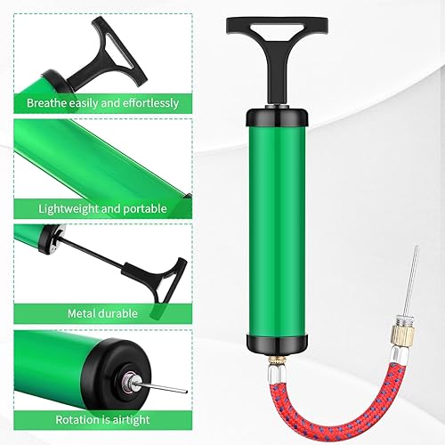 Miniatura 3 de Reginary Bomba de bola para pelotas deportivas, con aguja y manguera de extensión, a granel para baloncesto, fútbol, voleibol