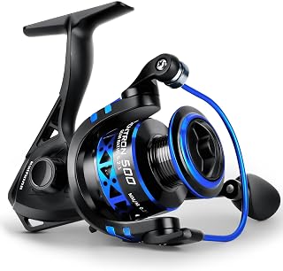 KastKing Centron & Centron Lite Spinning Reels - Size 500 Ice Fishing Perfect, 17.5lbs Max Drag, 5.2:1 Gear Ratio, 9+1 BB, Ultra Smooth CNC Aluminum Spool