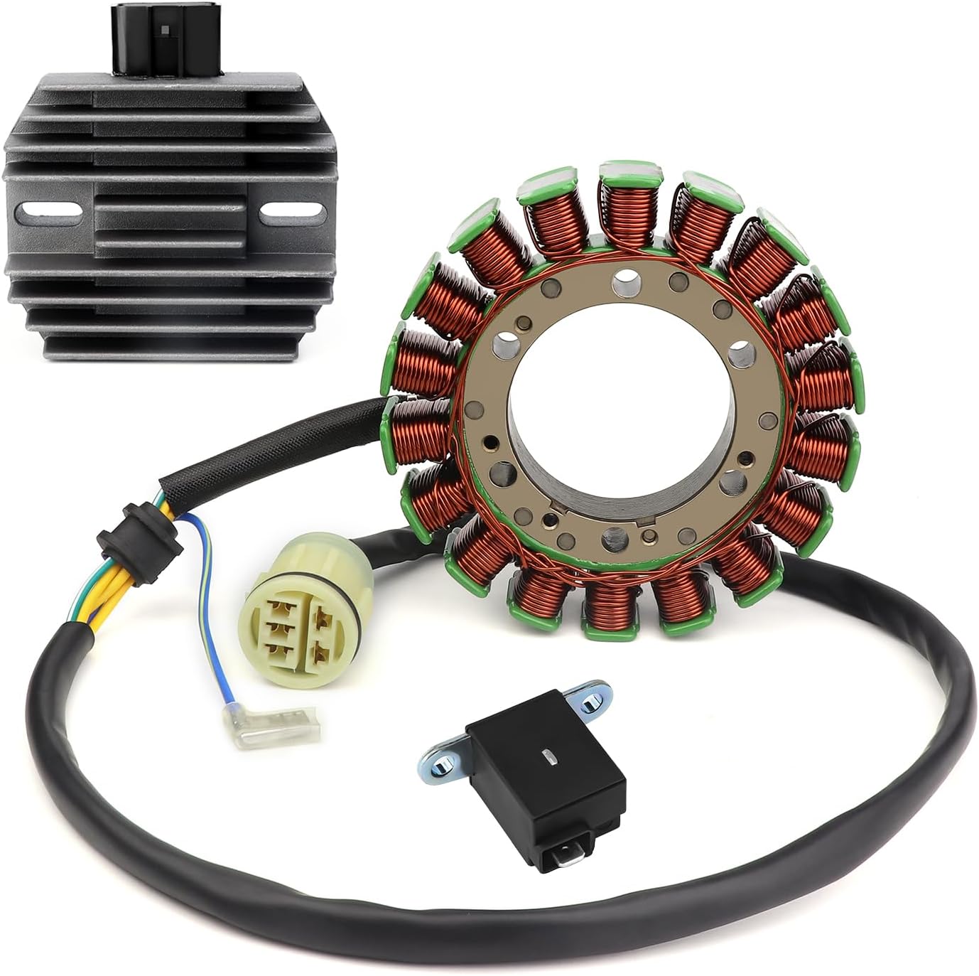 Stator Coil Voltage Regulator Rectifier Pickup Coil For Honda Foreman 450 TRX450 TRX450FE 4x4 S ES 2002-2004 31600-HN0-671 31120-HM7-014 31120-HM7-004 31120-HM7-700 31120-HN0-671 31600-HN0-671