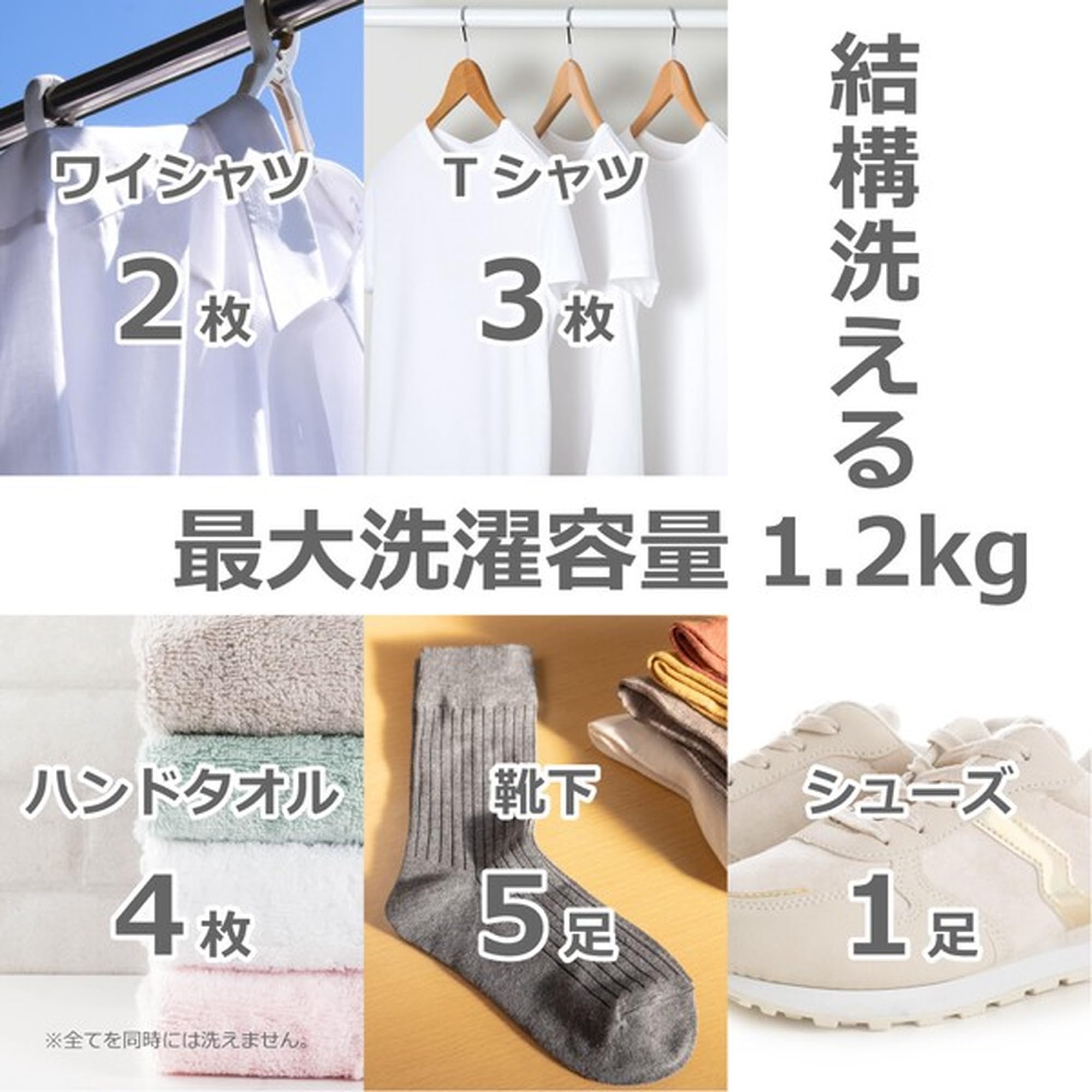 Amazon.co.jp: ROOMMATE 洗いブラシ付きポータブル洗濯機 ブラシde洗い 