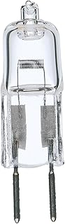 Satco 10T3/CL Halogen Bi Pin Halogen, 10W G4 T3, Clear Bulb [Pack of 6]
