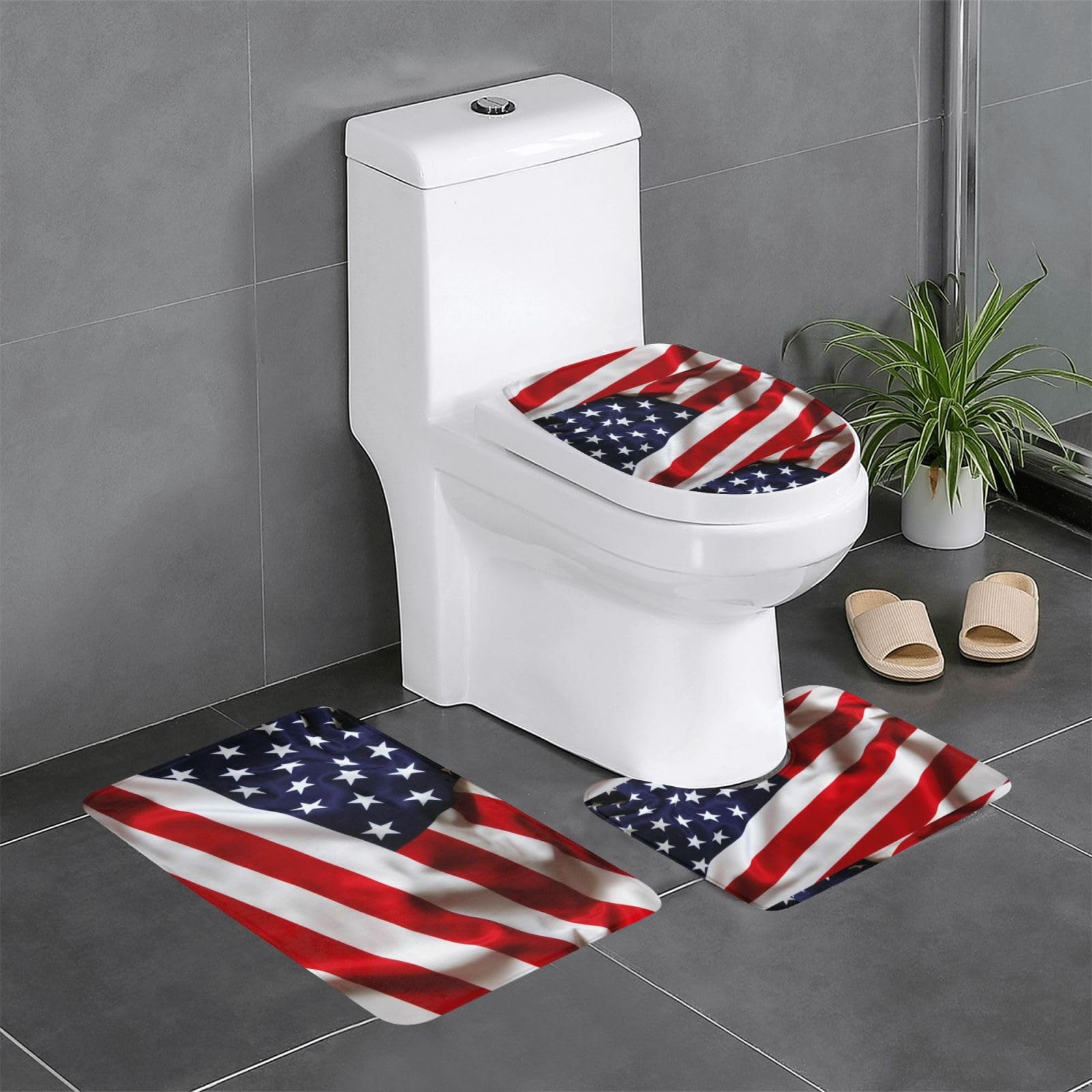 Tapis de sol motif drapeau pour cuisine et entrée lot de 3