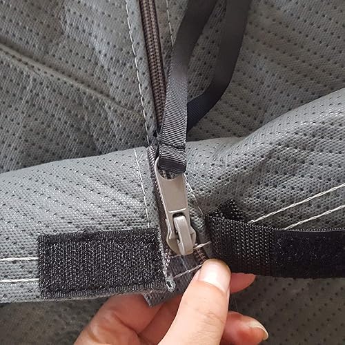 Miniatura 2 de Cobertor para casa rodante color gris, beige, tela de polipropileno 4 capas 160g SSFS, se adapta a la mayoría de tamaños