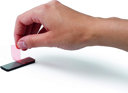 Miniatura 2 de Durable Durafix - Clip magnético de 2.4 pulgadas, color plateado, con respaldo autoadhesivo para fijación a cualquier superficie lisa y plana,