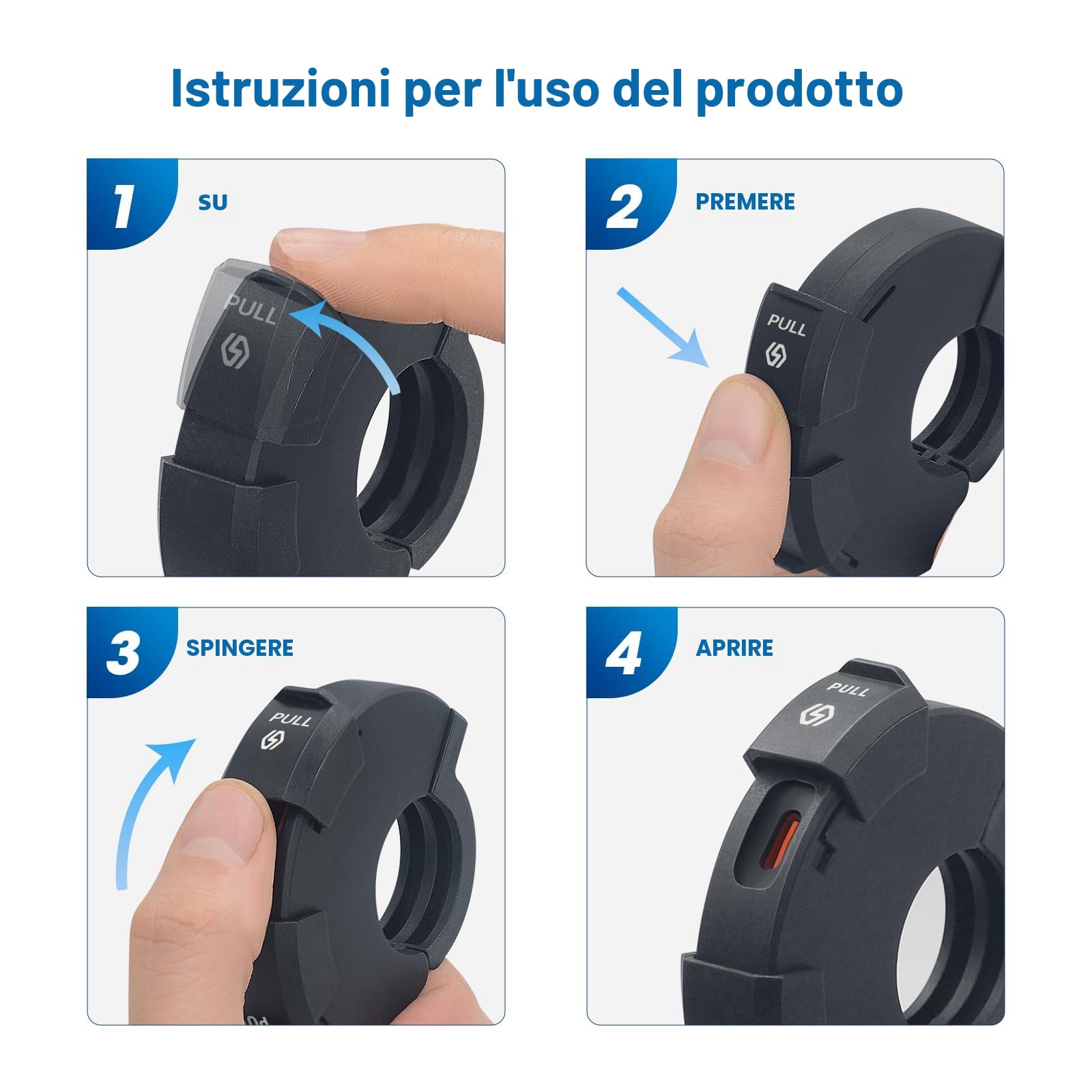 Thlevel Presa USB Moto 18W QC 3.0 30W PD Type-C Caricabatterie Auto Ricarica Rapida con IP65 Copertura Impermeabile 10A Fusibile per 12V 24V Marine Motorcycle Camper