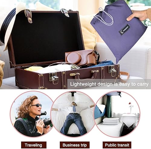 Vista 28 de Saco de dormir ligero para viajes, camping, saco de dormir para adultos, ligero, cálido, hotel, compacto, portátil, para interiores y exteriores